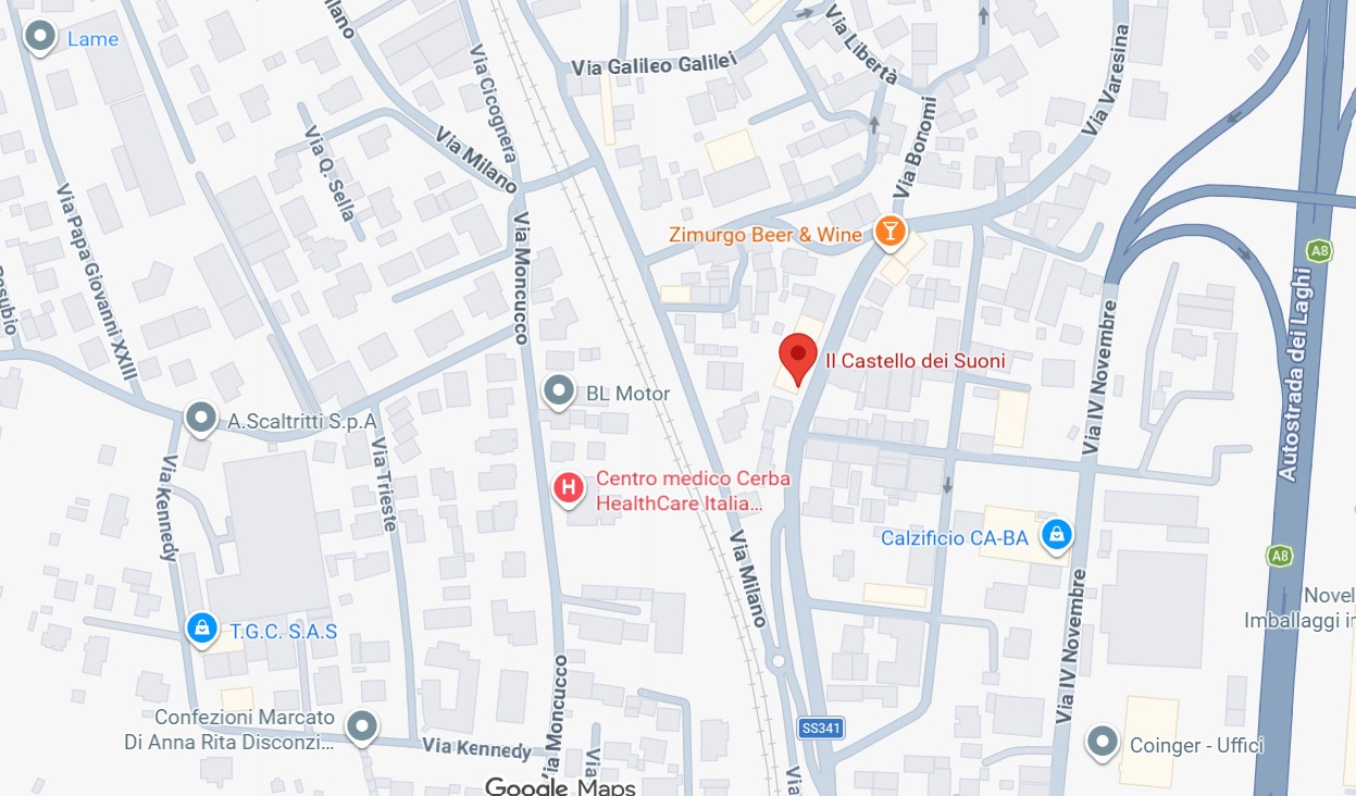 posizione castello dei suoni immagine maps