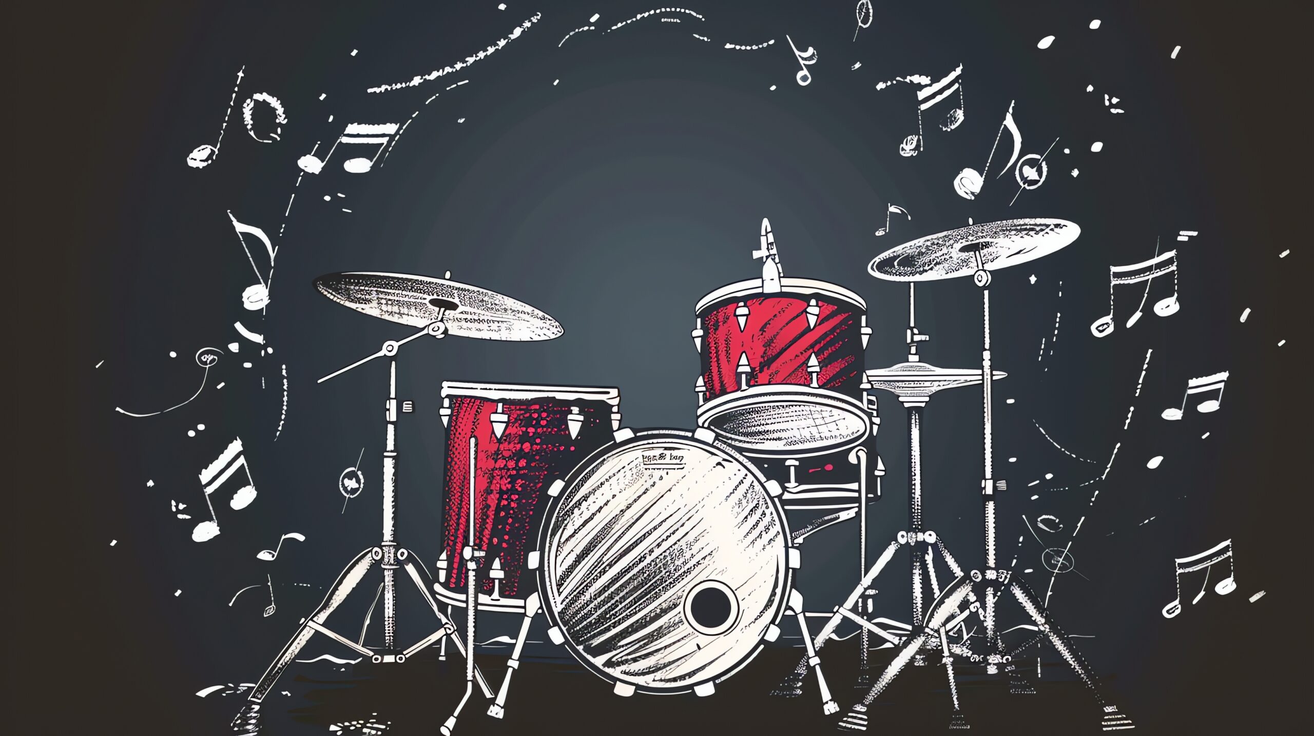 Immagine decorativa disegno batteria
